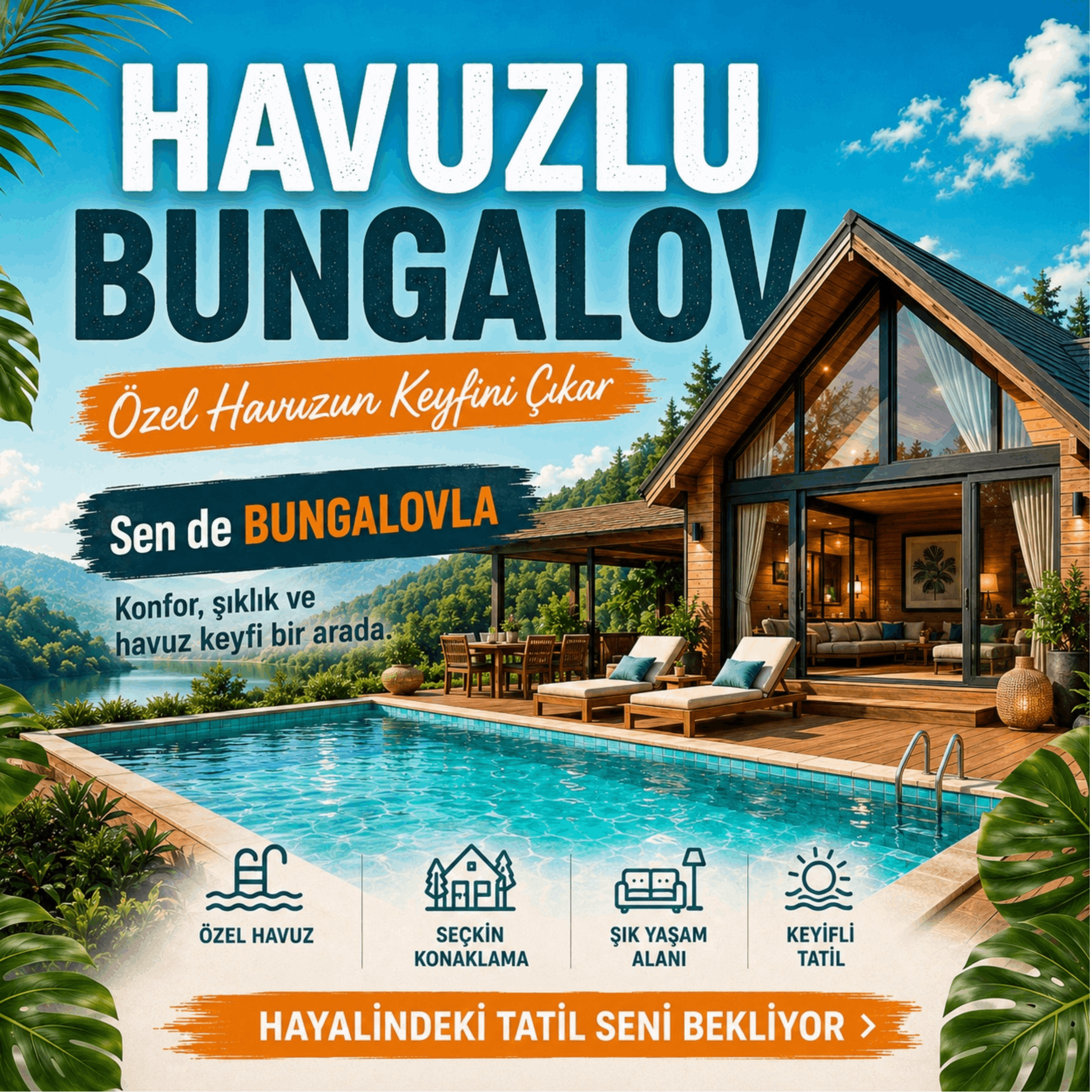 Havuzlu Bungalov