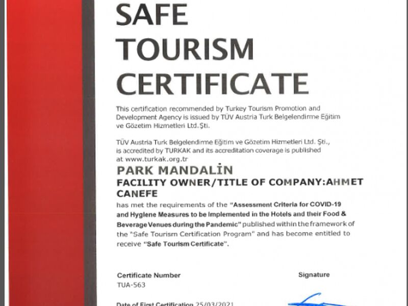 Şile Park Mandalin Hotel