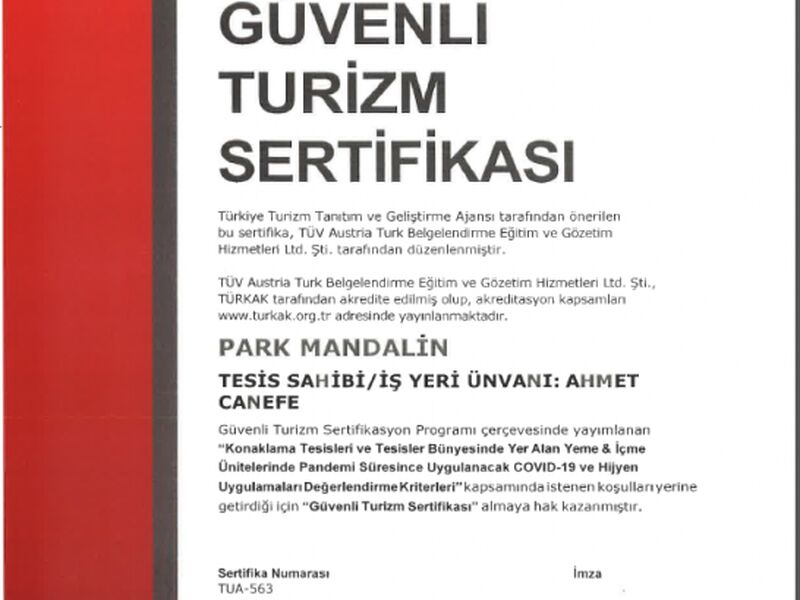 Şile Park Mandalin Hotel